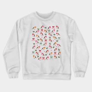 Christmas Robin pattern Crewneck Sweatshirt